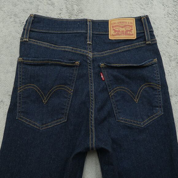 Levi's 711 Jeans Women's Size 27 Blue Mile High Super Skinny Denim 28" Inseam - Picture 15 of 16